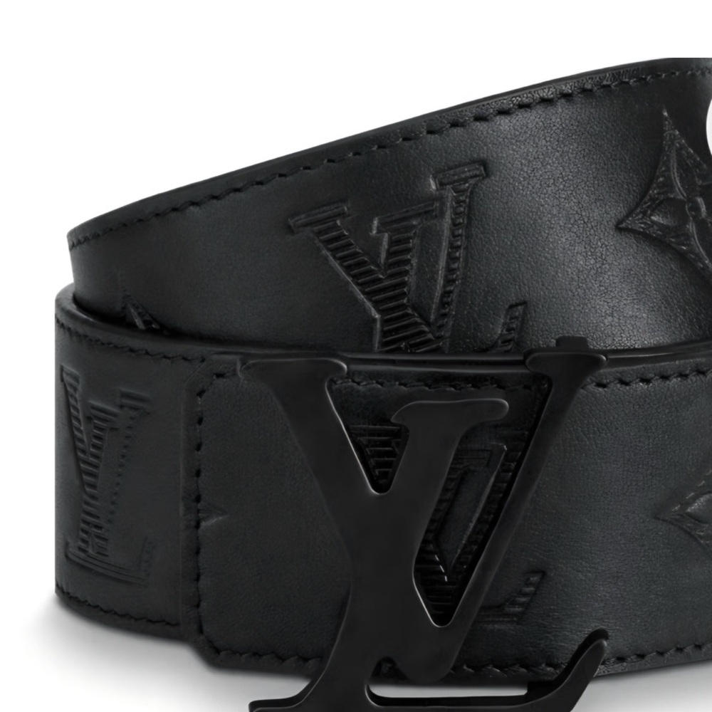 Louis Vuitton Black Leather Belt